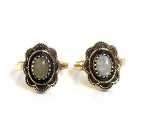 Fashionable New Versatile Stones <b>Rings</b> Moonstone lapislabradorite amethyst Stone Hollow <b>Opening</b> <b>Rings</b> - Product Image 4