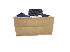 Grands sacs à provisions réutilisables en coton recyclé écologique, jute et nylon, toile à motifs personnalisés, fabriqués en Inde-Options en vrac disponibles - Product Image 5