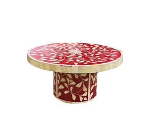 ฐานวางเค้กและจานไม้ฝังกระดูกทรงกลม ดีไซน์ลายฉลุประณีต ล้างในเครื่องล้างจานได้ เหมาะสำหรับงานจัดแสดงสุดหรู - Product Image 2