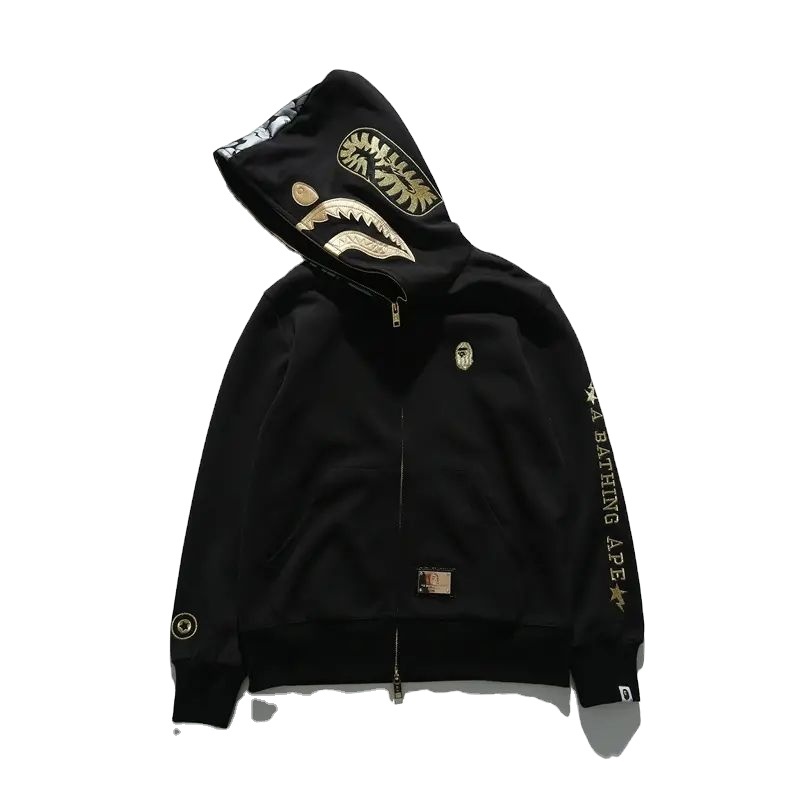 Black Eye Patch Bape Shark Hoodie Black Camo BAPE X BLACK EYE
