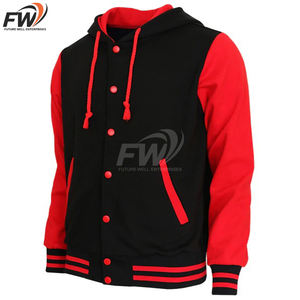 แจ็คเก็ตวิซาร์ดขายดี แจ็คเก็ตวิซาร์ดขนแกะสไตล์เท่ห์สำหรับฤดูหนาว แจ็คเก็ตวิซาร์ดเบสบอลบอมเบอร์สำหรับผู้ชาย - Product Image 1