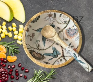 Bol en bois fabriqué à la main élégant, durable et polyvalent par Crescent Crafts - Product Image 3