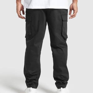 Pantalon de jogging personnalisé pour hommes design professionnel coupe ajustée couleur unie taille haute style décontracté fabriqué en toile coton délavé foncé - Product Image 6