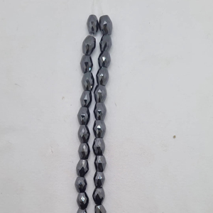 Collier de perles fantaisie facettées en moissanite noire de 9 mm - Coupe artisanale scintillante - Product Image 1