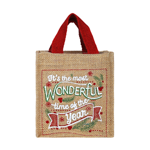 Customized Logo Printed Jute <b>Bag</b> <b>Reusable</b> Eco-Friendly Grocery Gift Packaging Shopping Drawstring Tote <b>Bag</b> - Product Image 2