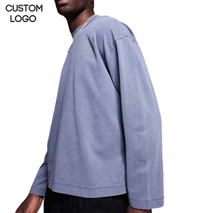 Camiseta de Algodón Orgánico de Alta Calidad para Hombre, Lavada al Ácido, Personalizable, para Gimnasio, Deporte, Secado Rápido, 100% Poliéster - Product Image 1