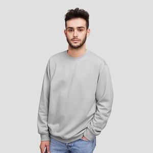 <b>Grey</b> <b>Men's</b> Blank <b>Sweatshirt</b> Heavy Blend Crew Neck 100% Cotton Pullover <b>Sweatshirt</b> - Product Image 2