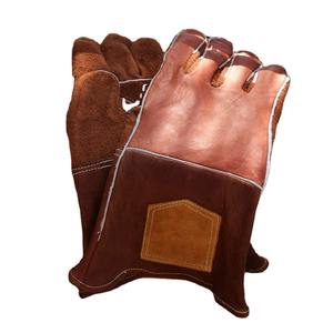 Gants en cuir de soudage de sécurité imperméables anti-chaleur pour hommes de construction industrielle personnalisée du Pakistan - Product Image 3
