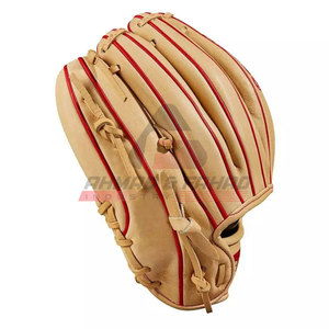 ถุงมือเบสบอลหนังคุณภาพสูงสำหรับผู้เล่นตำแหน่งแคชเชอร์ มือขวา สายรัดข้อมือปรับได้ กันลื่น ปรับแต่งได้ สินค้ามาใหม่ - Product Image 4