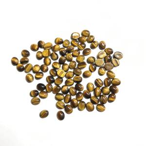 IGI certificado 6x8mm Ojo de Tigre Natural ovalado suelto semiprecioso parte posterior plana cabujón liso piedras calibradas para la fabricación de joyas - Product Image 5