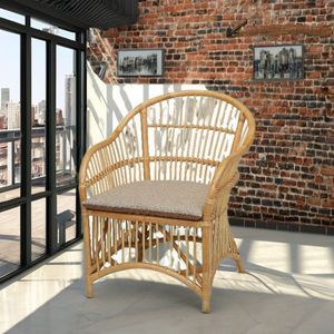 Fauteuil Atama en rotin modulaire capitonné pour salon, mobilier de maison, appartement, chambre, salle à manger, hôtel, bureau à domicile, école - Product Image 4