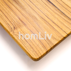 Planche à découper en teck naturel écologique OEM, durable, sans peinture ni vernis, halal, personnalisable pour la cuisine - Product Image 5