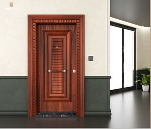 Porte d'entrée intérieure en bois premium ABSDOOR ESILA, isolation phonique, économie d'énergie, design moderne, aspect bois, entrée d'appartement, villa - Product Image 5