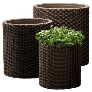 Macetas tejidas a mano de cuerda de yute de diseño único, maceta de mimbre con soporte para decoración interior y exterior - Product Image 5