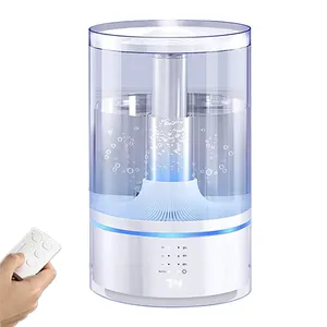 5.5L serbatoio dell'acqua trasparente Smart Warm Cool Mist umidificatore umidificatore ad ultrasuoni per ufficio e camera da letto grande stanza