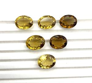 IGI รับรองแชมเปญธรรมชาติอัญมณีหลวม9*11-15*20มม. รูปไข่ตัดสีน้ำตาลทำหิน - Product Image 4