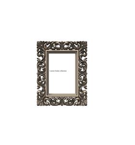 Unique wall mount wooden <b>mirror</b> frame featuring ethnic <b>vintage</b> inspired carved design for traditional interior decor - Product Image 1