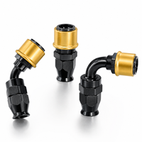 Raccord universel à déconnexion rapide pour tuyau de carburant AN8 AN10 AN12 AN16 AN20, adaptateur pivotant droit, 45, 90, 180 degrés