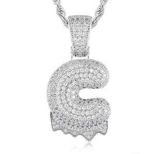 Bijoux de mode Hip Hop pendentif lettre personnalisée pendentif en argent 925 diamant cultivé en laboratoire pendentif glacé pour hommes et femmes - Product Image 2