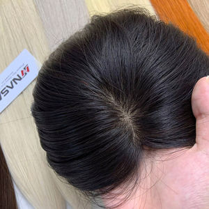 Precio de fábrica de alta calidad 100% extensiones de cabello humano virgen vietnamita resistente al cobertizo Color negro Topper cierre Super Doble - Product Image 1