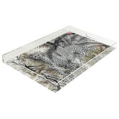 Bandeja de acrílico personalizada para caligrafía árabe Bismillah con detalles dorados, ideal para Ramadán y decoración del hogar - Product Image 5