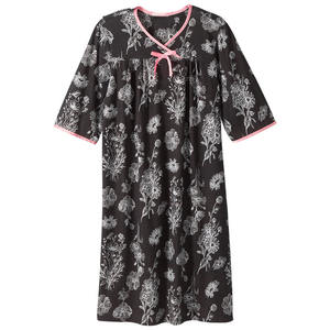 Cuidado en el hogar Post Cirugía de hombro Mujeres Recuperación Cuarto de manga Bata de hospital Lado abierto Snap Quimio Diálisis Ropa adaptable - Product Image 1