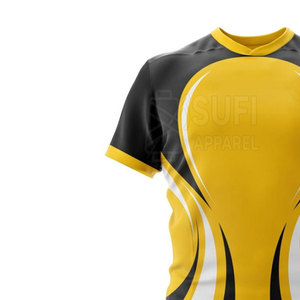 Meilleures ventes Ensembles de maillots de rugby confortables de haute qualité Manches courtes 100% polyester Antibactérien Écologique Personnalisable - Product Image 6