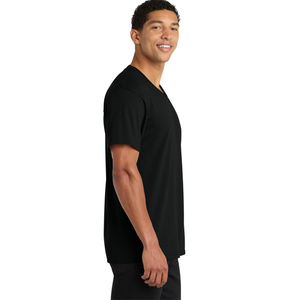 Camiseta Casual de Verano para Hombre, Color Sólido, Cuello en V |   Camiseta Informal de Algodón de Manga Corta y Tela Suave - Product Image 4