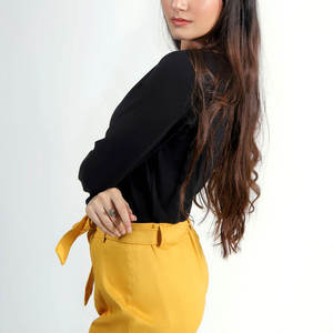 Camisas de entrenamiento de manga larga para mujer de alta calidad Algodón transpirable Ropa activa de secado rápido Patrón impreso Servicio OEM disponible - Product Image 3