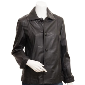Chaqueta de Motociclista de Cuero Genuino Elegante para Mujer, Ropa Exterior Informal y Cómoda para Uso Diario con Característica Transpirable - Product Image 6