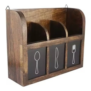 Stainless Steel <b>Cutlery</b> Holder Leaf Hole Spoon Holder - Product Image 2