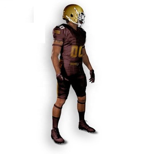 Uniforme de fútbol americano sublimado con números y logotipo de equipo personalizado con el mejor diseño, servicio OEM de uniforme de fútbol americano de alta calidad - Product Image 3