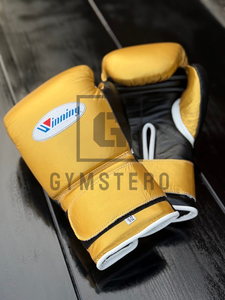 Winning Boxing Gloves Customizable High Quality Genuine Leather <b>Hand</b> <b>Grips</b> Breathable <b>Adjustable</b> Wrist Strap for Closure - Product Image 5