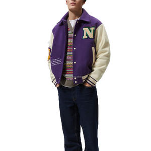 Chaquetas Varsity para Hombre con Descuento, Logotipo Frontal, Diseño Reversible Impermeable, Estilo Deportivo Vintage, Durabilidad Robusta, Solución de Bajo Costo - Product Image 3