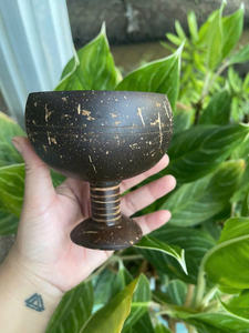 COPA PARA BEBER ECO FRIENDLY DE COPA DE VINO DE CASCA DE COCO DE LOTO AZUL VIETNAM - Product Image 5