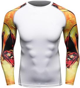 Chemise de compression à logo personnalisé pour BJJ OEM Rashguard MMA No-Gi Grappling Top sublimé et antibactérien - Product Image 5
