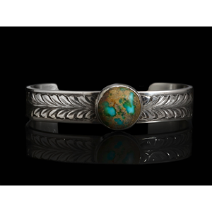 Bracelet Turquoise & Feuilles - Tailles Standard/Moyenne/Petite - Product Image 1