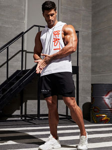 Haut de sport sans manches à séchage rapide pour hommes, personnalisable avec logo, grandes tailles, pour la gym et le fitness - Product Image 5