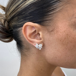 Boucles d'oreilles en diamants de laboratoire certifiés IGI, or massif 10k 14k 18k, style créoles élégantes, or jaune, rose, blanc, bijoux pour elle - Product Image 2