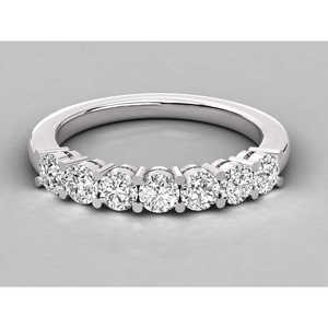 Anillo de Diamante Cultivado en Laboratorio con Corte Solitario de 9K, Anillo Brillante para Mujer, Hecho a Mano, Banda Geométrica de Eternidad, Certificado VS IGI para Compromiso - Product Image 2