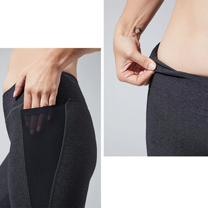 Leggings de yoga respirants pour femmes en Spandex/Nylon, taille haute élastique, coupe-vent, anti-transpiration, longueur intégrale - Product Image 3