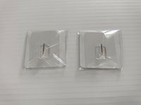 Support de rideau adhésif magique multifonctionnel en plastique transparent écologique, crochets simples pour rails, salon et salle de bain