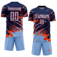 Uniforme de Fútbol Personalizado con Camiseta Ligera y Pantalones Cortos, Tejido Transpirable y Cómodo, Ideal para Equipos Juveniles y Adultos
