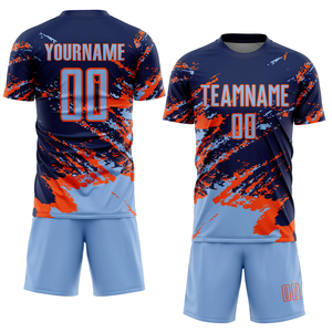 Uniforme de Fútbol Personalizado con Camiseta Ligera y Pantalones Cortos, Tejido Transpirable y Cómodo, Ideal para Equipos Juveniles y Adultos - Product Image 1