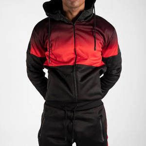 Ensembles de survêtements de jogging décontractés pour hommes 2026, grandes tailles, couleur personnalisée, luxe, fermeture éclair intégrale, logo, en polaire, chauds, 2 pièces - Product Image 2