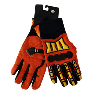 Performance Impact Gloves Breathable Comfortable Sustainable <b>TPE</b> Leather 8 oz Silicone-free Non-Slip Protection for Mechanics - Product Image 1