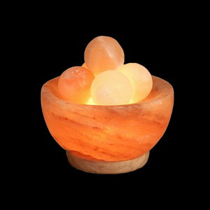 Natural Himalayan <b>Pink</b> Rock Crystal Lamp 5x5x7 Fire <b>Bowl</b> From Pakistan Handcrafted Natural Crafts - Product Image 2