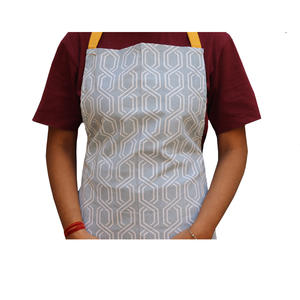 Tablier de cuisine promotionnel personnalisé imprimé design avec logo personnalisé 100% coton tablier de cuisine fournisseur en Inde - Product Image 5