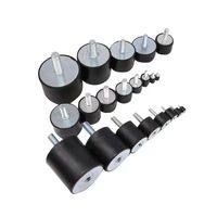 Amortisseur de vibrations en caoutchouc noir fileté robuste EMCO (dureté Shore 50~60) – Solution anti-vibrations fiable