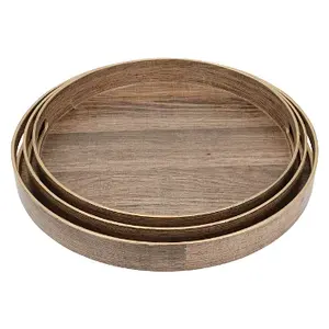 Bandeja de servicio de latón y vidrio de alta calidad al por mayor con base de espejo de vidrio en relieve con acabado pulido para bodas al mejor precio - Product Image 2